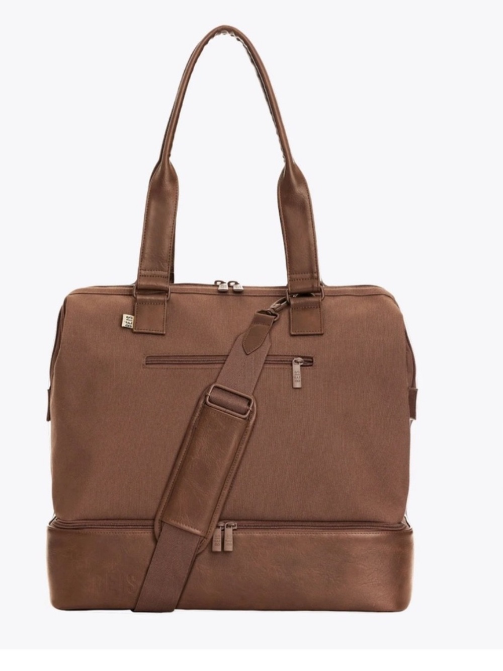 BEIS Brown Travel Tote Weekender Bag
